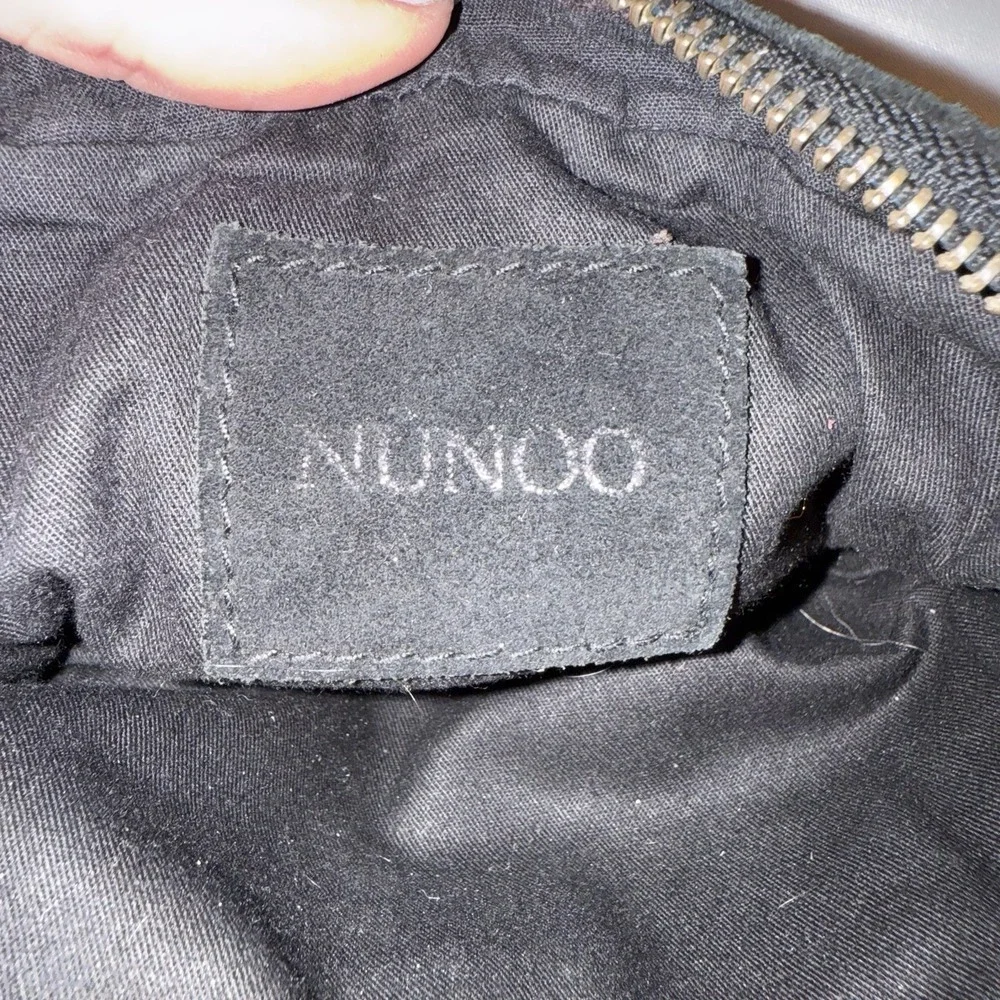 Nunoo Urban Outfitters Women's Black Crossbody Bag Suede Leather Handbag Purse
